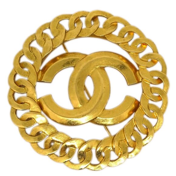 Chanel CC Brooch Pin Gold 96P 175510 - Picture 1 of 4